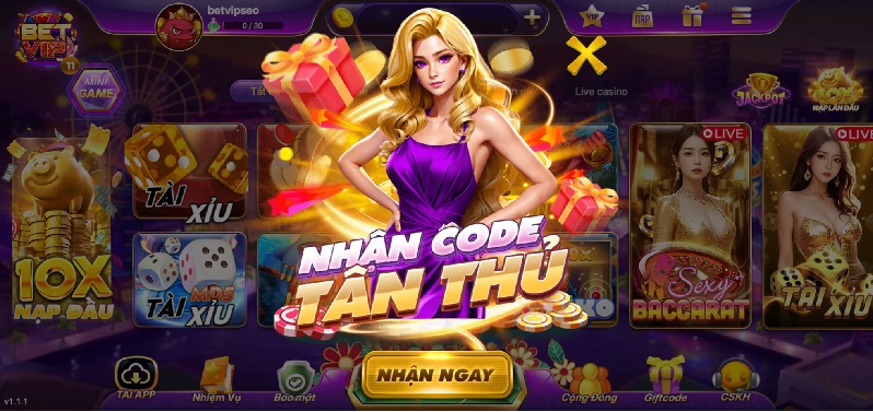 Giao diện betvip