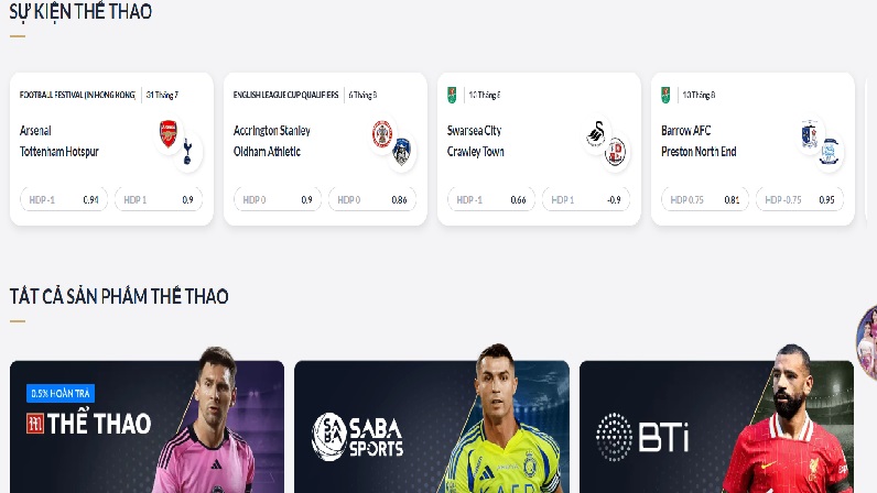 Game thể thao m88