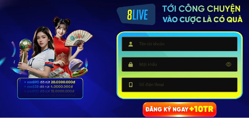 Hướng dẫn đăng ký 8Live