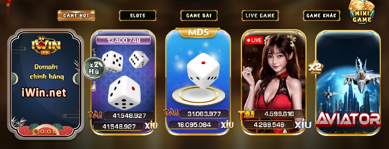 Giao diện Iwin