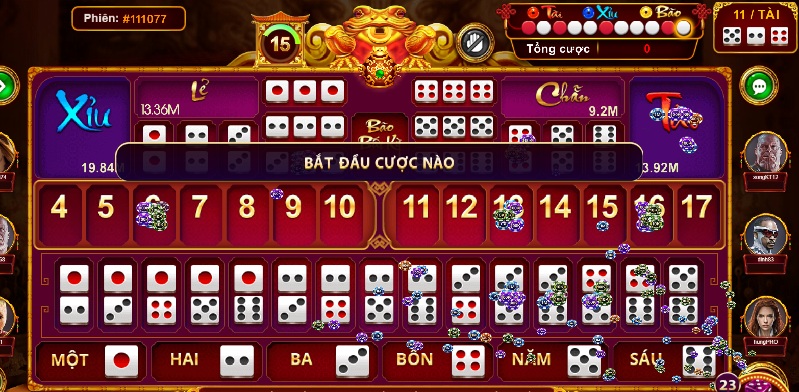 tài xỉu MD5 Vinclub
