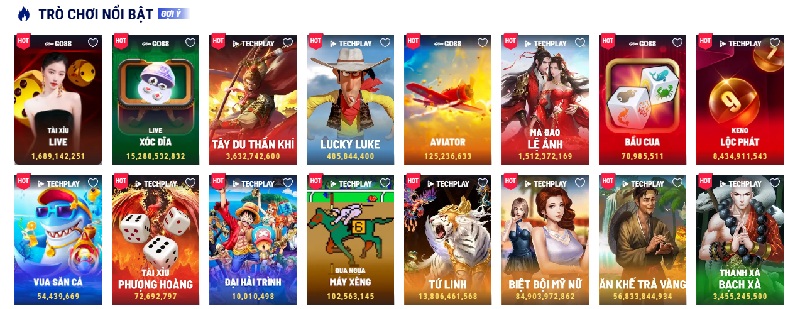 Kho game nổi bật Tot88