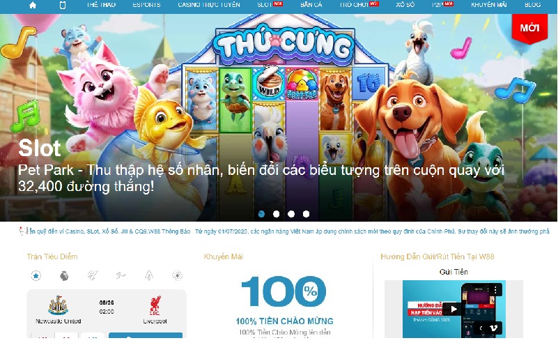 Giao diên w88